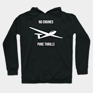 No Engines, Pure Thrills Glider Sailplane Biplane aerial floating soaring by ThesePrints891 No Engines, Pure Thrills Glider Sailplane Biplane aerial floating soaring Hoodie